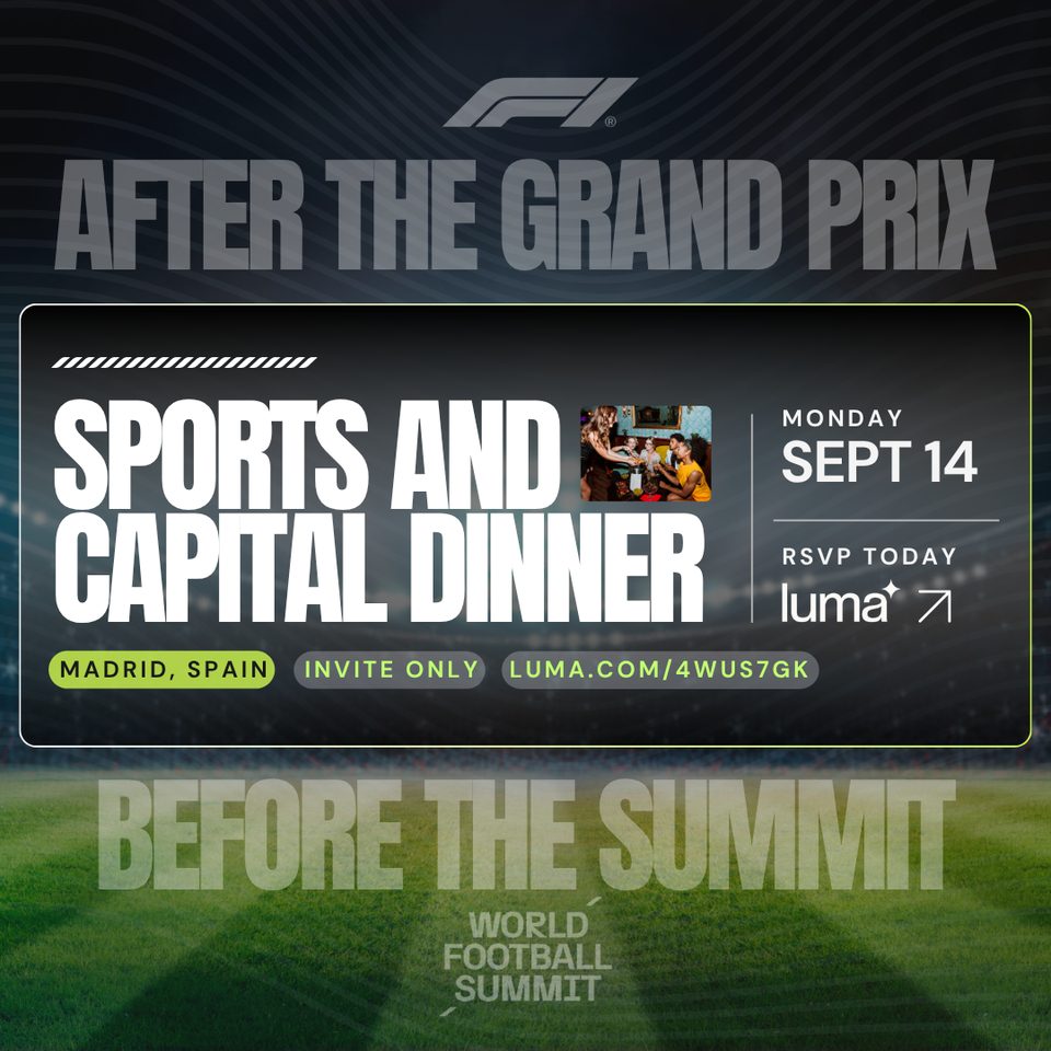 Sports and Capital Dinner, Madrid, September 14 2026